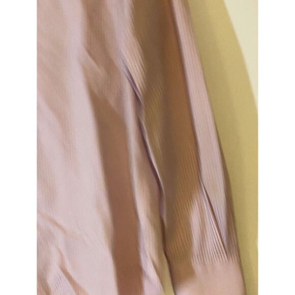 Zara Man US 17 Dress Shirt Mens Button Down Long Sleeve Collar Pink Red Stripe - Picture 7 of 13